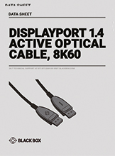 Fiche technique câbles actifs en fibre optique - DisplayPort